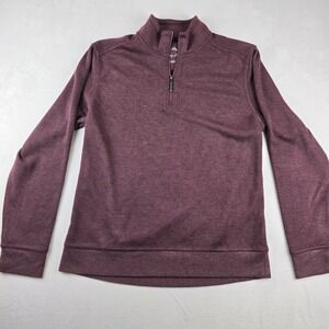 Tommy Bahama IslandZone Pullover‎ 1/2 Zip Athletic Heathered Burgundy Mens Large